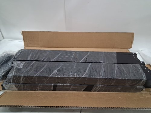 90PK Aluminum Face Mount Rectangular Deck Balusters with End Caps - 32.25" - Black image 3