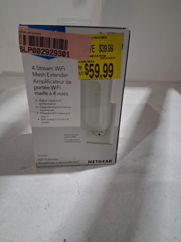 NETGEAR WIFI MESH RANGE EXTENDER V2, COVERAGE UP TO 1,200 SQ.FT. AND 15 DEVICES WITH AX1600 DUAL BAND WIRELESS SIGNAL BOOSTER & REPEATER (UP TO 1.6Gbps SPEED), PLUS MESH SMART ROAMING - white (Model: EAX12) image 2