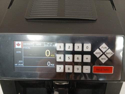 Money Counter Machine with tft display & UV/MG/IR/MT detection - black (model: y3518) image 4