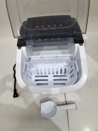 EUHOMY SELF-CLEANING BULLET COUNTERTOP ICE MAKER WITH ICE SCOOP - MAKES 27LB PER DAY - BLACK (MODEL: im021-bbl-caeh / IMB1008CA-UL) image 6