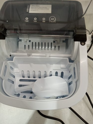 EUHOMY Countertop Ice Maker Machine with Handle, Basket and Scoop - MAKES 26LB/Day - BLACK (MODEL: im-06d/IM001-Bbl-CAEH) image 5