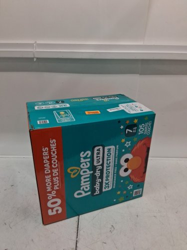105PK PAMPERS BABY DRY ULTRA 3X PROTECTION - SIZE 7 image 2