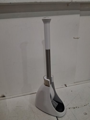 SimpleHuman MAGNETIC Toilet Brush with Caddy - Stainless Steel/White - (MODEL: bt1083) image 3
