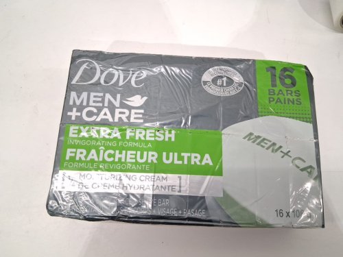 16pk Dove Men + Care 3-in-1 hands & body, face and shave bars -  106g each - Extra Fresh image 2
