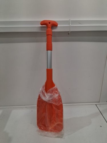 emergency high vis telescoping boat oar with hook - orange image 2