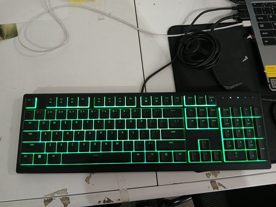 Razer Ornata V3 X USB wired Gaming Keyboard - Low-Profile Keys, Silent Membrane Switches, Spill Resistant, Chroma RGB Lighting, Ergonomic Wrist Rest - Classic Black (model: rz03-0447) image 3