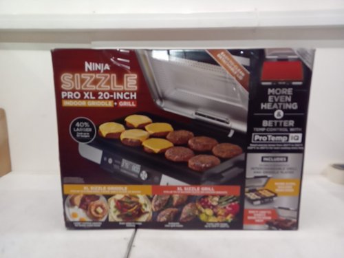 Ninja Sizzle Pro XL Indoor Griddle and Grill - 20" - black (model:GX101C) image 2