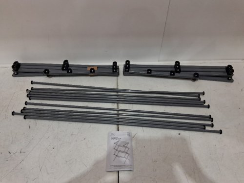 honey-can-do folding clothes drying rack - 35.5" x 14.5" x 45.5" - 50lb max - grey (Model: DRY-09066) image 3