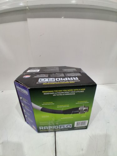 RAPID FLO COMPACT KINK RESISTANT GARDEN HOSE - 100FT - 5/8" - BLACK (MODEL: 1845730) image 2