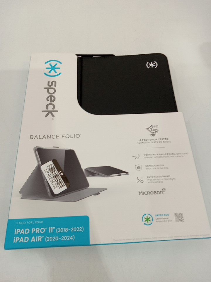 Speck balance folio case with adjustable fold and stylus holder for Ipad pro (2018-2022) & ipad Air (2020-2022) 11" - black image 2