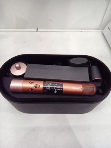 6PC DYSON i.d curly + coily airwrap multi styler and hair dryer with bluetooth - amber silk ( model: hs08) image 4