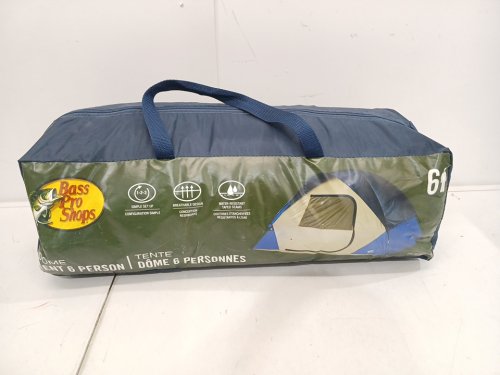 Dome Tent - 6 Person - 11FT x 9FT - Blue/Grey image 2