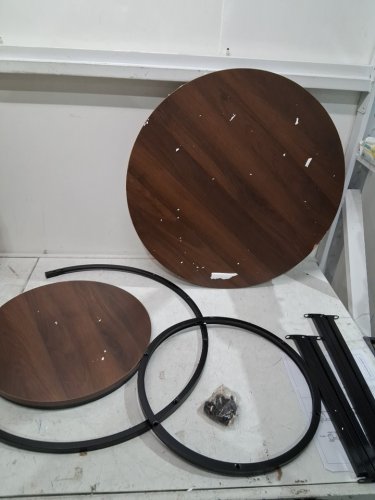 2pc Garvee Nesting Round Coffee/Side Table - 23" AND 15" - OAK (MODEL: pep_338DPKNE) image 3