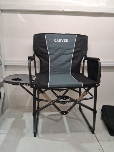 Garvee Oversized Camping Directors Chair - 400LB - BLACK/GREY (model: PSS_33ACAEJ6) image 4
