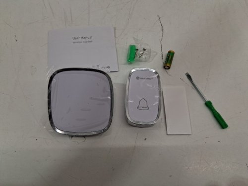 Kasonic Wireless Doorbell KIT, Operating Range Up to 1000 Feet, 4 Levels Adjustable Volume - WHITE - (MODEL:DB201) image 2