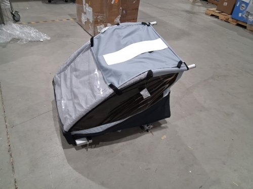 Thule Coaster XT Lightweight 2-seat bike trailer for easy commuting - 100lbs capacity - soft blue (model:10101821) image 6