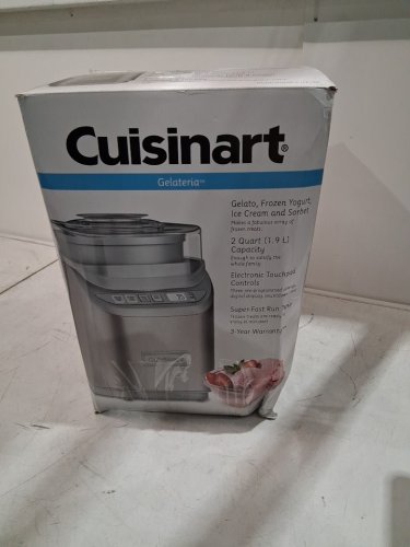 CUISINART GELATERIA FROZEN YOGURT, ICE CREAM, GELATO & SORBET MAKER - 1.9L capacity - SILVER/stainless steel (MODEL: ICE-70C) image 3