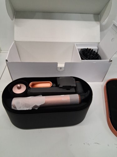 6PC DYSON i.d curly + coily airwrap multi styler and hair dryer with bluetooth - amber silk ( model: hs08) image 3