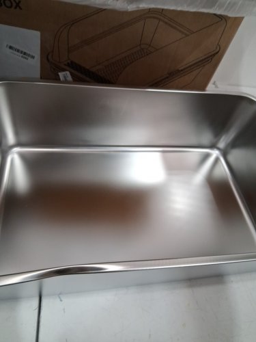 suzzipaws Enclosed Stainless Steel Litter Box with Lid scoop and pads - extra large (23.6" x 14.5" x 12"_ image 4