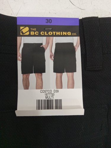 men's the bc clothing co cargo shorts - size 30 - dark grey (style: 1877750) image 4