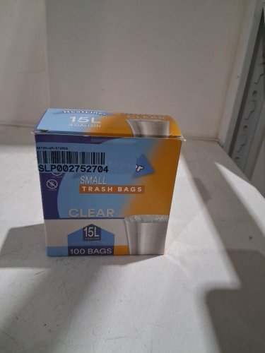 100Pk NEATLINER CLEAR TRASH BAGS - SMALL / 15L - CLEAR image 2