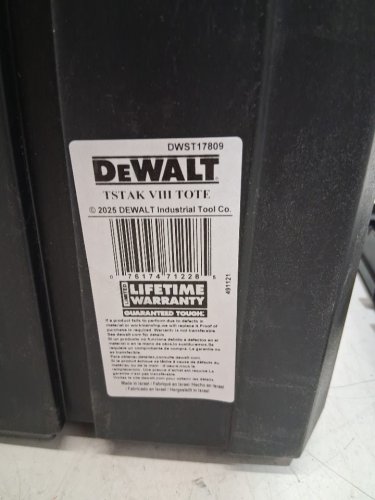 DEWALT TSTAK OPEN TOTE - BLACK (MODEL: DWST17809) image 4