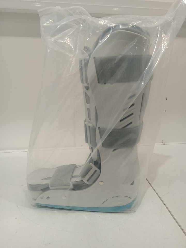 Aircast Walker Fracture Boot, Medical Inflatable Walking Boot - MED - teal/grey image 3