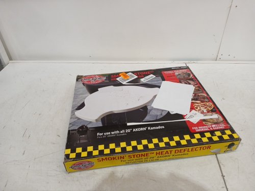 chargriller akorn kamado charcoal grill heat delfector - 17" - beige (model: 6201) image 3