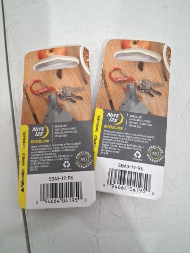 2 Nite Ize S-biner dual aluminum carabiner - size 3 - orange image 3