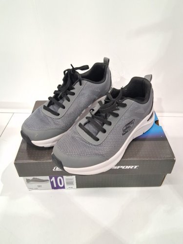 men's skechers sport lace up sneakers - 10 - grey (style: 3366010) image 2