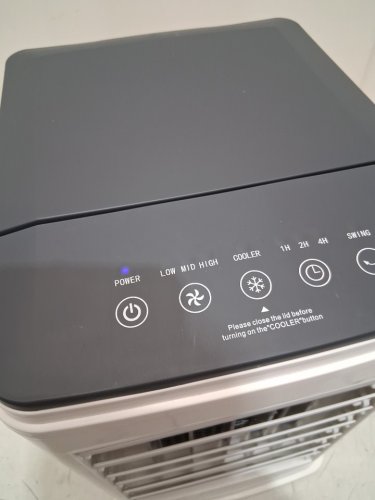 3-IN-1 PORTABLE 60° OSCILLATING AIR CONDITIONER/COOLER WITH REMOTE - 3 SPEEDS - 5.5L - WHITE(MODEL: BW-102YF) image 9