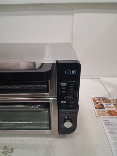 NINJA SMART DOUBLE OVEN 12-IN-1 FLEXDOOR SMART FINISH AIR FRY CONVECTION OVEN WITH BUILT-IN THERMOMETER - 120V - STAINLESS STEEL (MODEL: DCT451) image 2