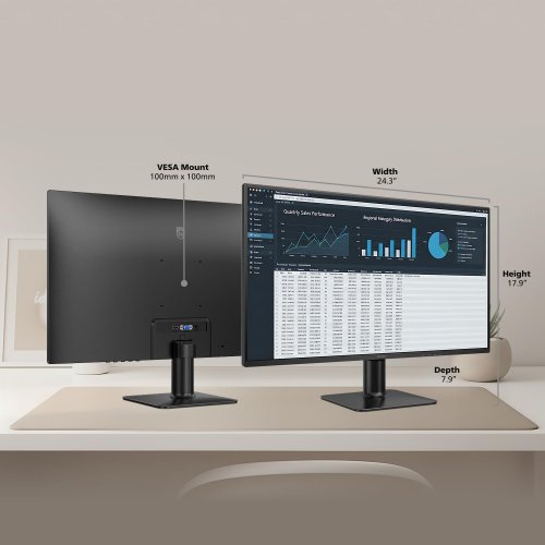 Philips PS IPS Full HD 120Hz Monitor - 27" - black (model: 27e2n2100/27) image 3