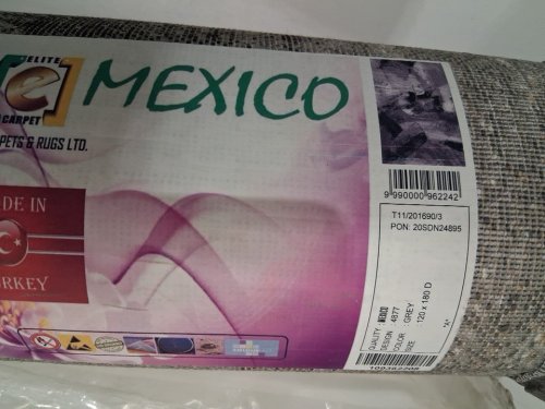 ELITE CARPET MEXICO AREA RUG - 4FT X 6FT - GREY (MODEL: 4877) image 4