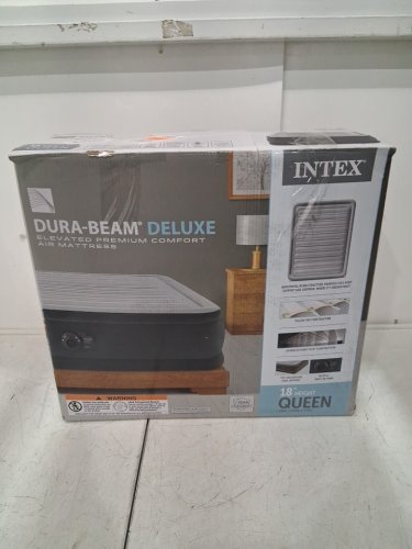 INTEX DURA-BEAM PLUS DELUXE PILLOW REST RAISED AIR MATTRESS WITH BUILT-IN ELECTRIC PUMP - QUEEN 60" X 18" X 80" (MODEL: ‎AP619D/64135ED) image 6