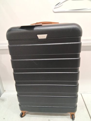 Coolife Hardshell TSA Lock Spinner Carry-on Luggage - 28" - Black/Apricot (Model: luggage1697abs) image 2