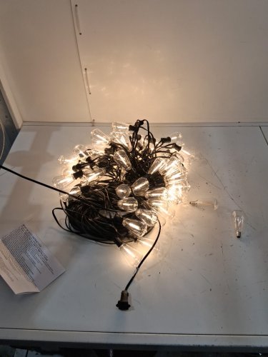 VOLIVO Outdoor LED String Lights with Shatterproof Bulbs - 120ft - 2700K - Black (Model: CVX121B040-NSB8-ACA-V1) image 3