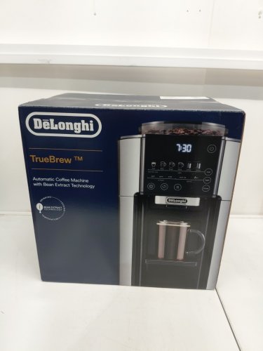 DeLonghi TrueBrew Hot or Iced SINGLE SERVE Coffee Maker WITH Built-in Grinder - BLACK/Stainless STEEL (MODEL: CAM51025MB) image 9