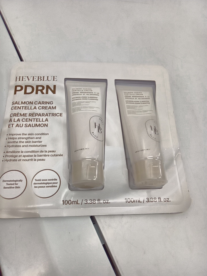 2PK HEVEBLUE pdrn salmon caring Centella cream - 100ml/each image 2