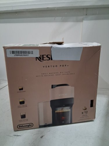 NESPRESSO BY DE LONGHI VERTUO POP+ SINGLE SERVE COFFEE AND ESPRESSO MACHINE - 750ML - SAND BEIGE(MODEL: ENV92BE) image 2