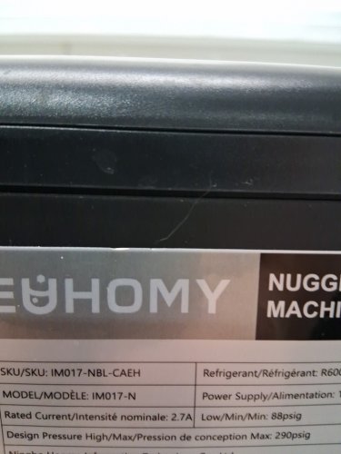 EUHOMY Self-Cleaning Countertop Nugget Ice Maker - 40Lbs/24H - Black (model: IM017-Nbl-caeh) image 13