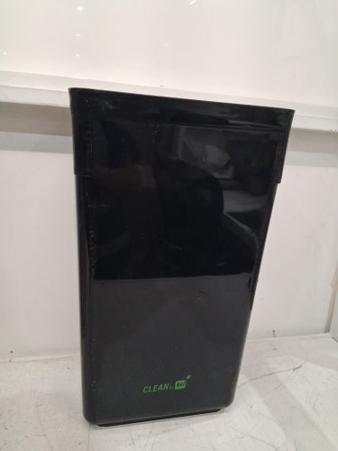 restaurantware clean by rw attachable slim trash bin - 22" x 12" - black image 2