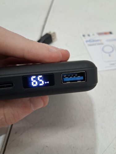 Podoru Magsafe Magnetic Battery Pack with Type-C Cable for Wireless Charger - 10000mAh - 15W - BLACK (model: ‎KT-D003) image 4