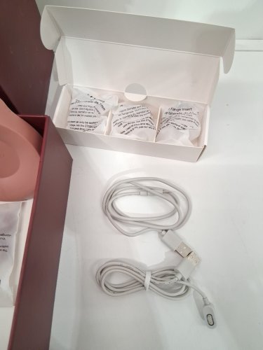momcozy  Air 1 Ultra-Slim Hands-Free Wearable Breast Pump with wireless charging Case - cozy red  (model: air 1) image 6