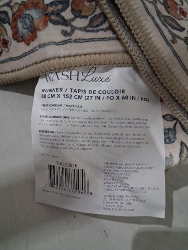 WASH LUXE RUNNER 5FT X 2FT 3'' - MULTICOLOUR FLORAL - (MODEL: TNC-32616) image 2