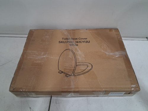 Garvee Elongated Toilet Seat with Slow Soft Close - 19" - white (model: pho_161cy13u) image 2