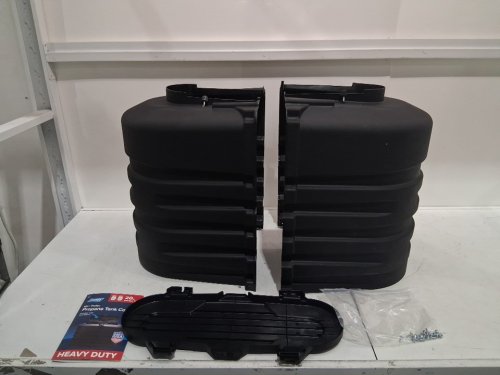 CAMCO camper/rv dual propane tank cover - fits two 20lbs tanks - black (model: 50504) image 3