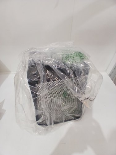 Black Wire mesh open-top waste basket - 10L - black image 2