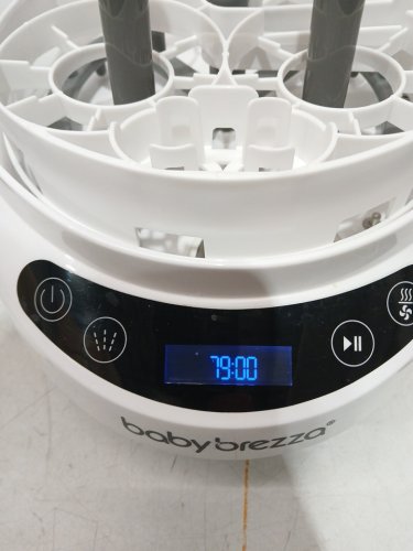 BABYBREZZA BOTTLE WASHER PRO 3-IN-1 WASHER/STERILIZER/DRYER - HOLDS 4 BOTTLES - BLACK/WHITE (MODEL: BRZ0103) image 3