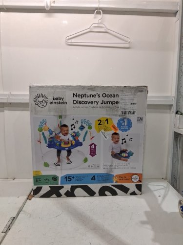 Baby Einstein Neptune's Ocean Discovery Jumper with Adjustable Height - 15+ multi-sensory toys/activities - 4 languages - Multi-colour (Model: 10455) image 2
